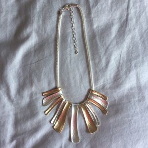 NWOT Gold and Silver Statement Necklace